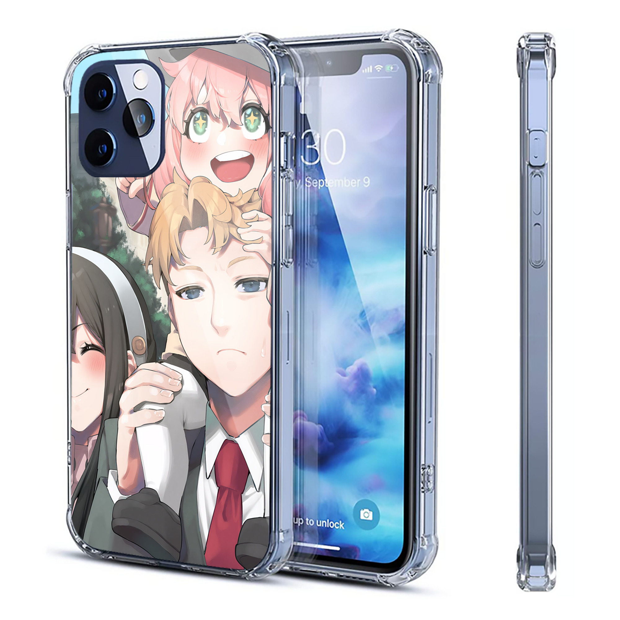 （画像用） SPY×FAMILY间谍家家酒 【iPhone 12シリーズ対応】透明スマホケース（クリアソフトケース）